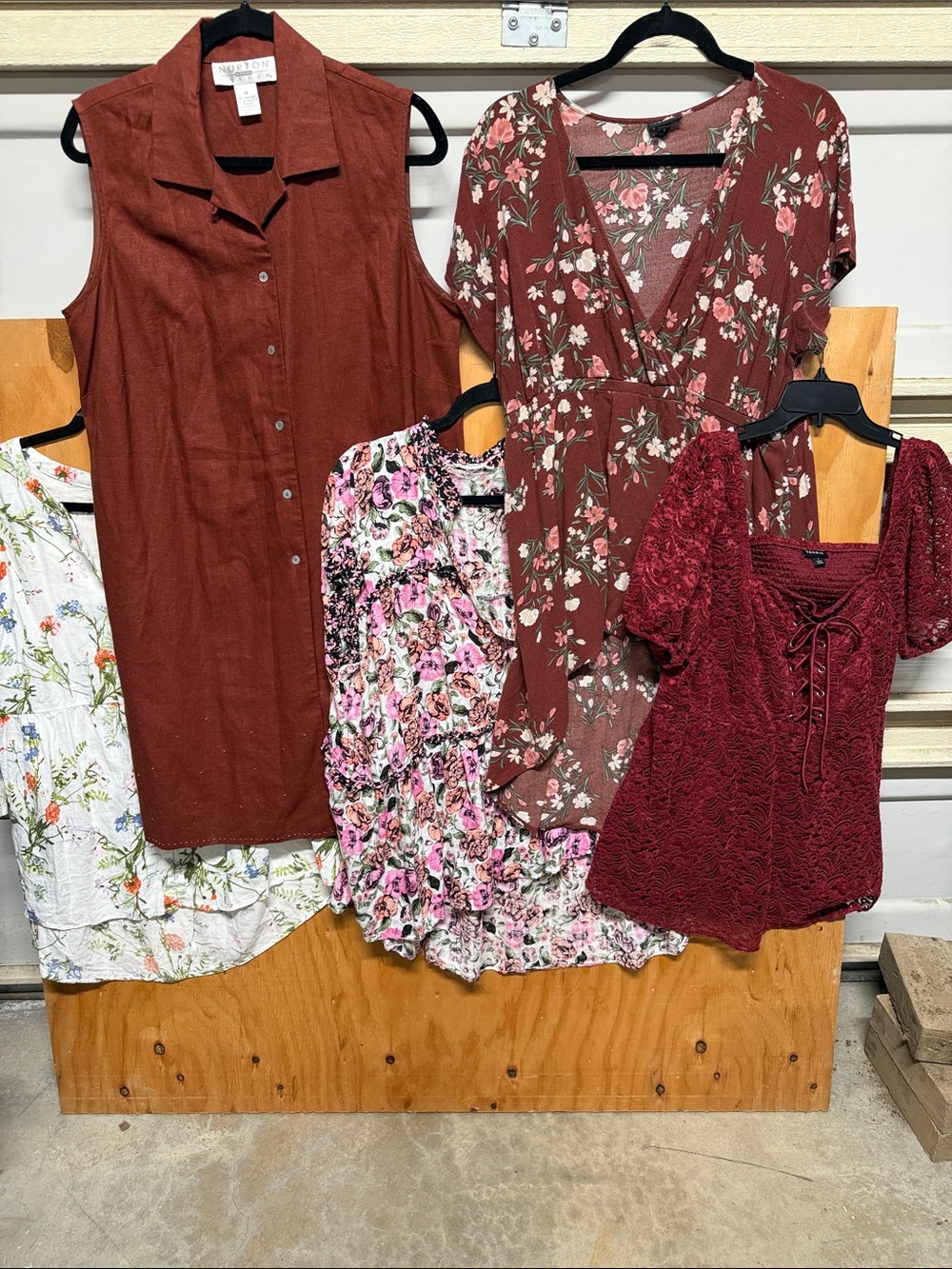 torrid Rust & Burgundy Mixed Tunic Bundle